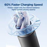 JOYROOM SA29-CC5 100W USB-C/Type-C to USB-C/Type-C Liquid Silicone Fast Charging Data Cable, Length: 1.2m(Black)