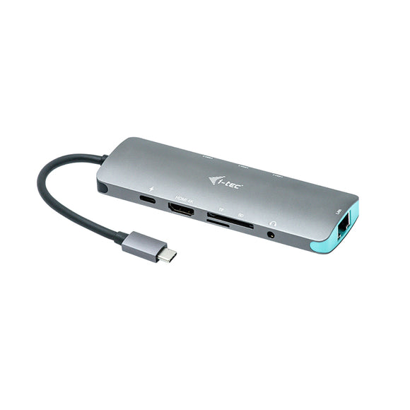 i-Tec USB-C Metal Nano Docking Station 4K HDMI LAN + Power Delivery - dockingstation - USB-C 3.1 - HDMI - 1GbE