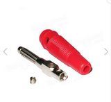 DANIU P3008 4mm 2 stk. Red and Black Copper Banana Plug Jack Speaker Amplifier Test Probes Connector