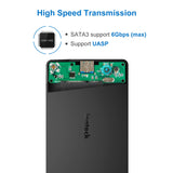 Inateck 2.5" Hard Drive Enclosure USB 3.0 SATA I/II/III HDDs and SSDs with capacities up to 2TB, FE2013