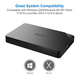 Inateck 2.5" Hard Drive Enclosure USB 3.0 SATA I/II/III HDDs and SSDs with capacities up to 2TB, FE2013