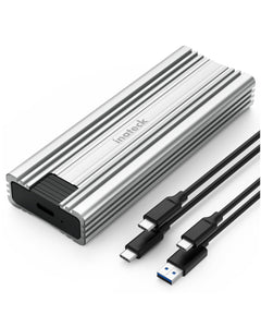 Inateck Hard Drive Enclosure for M.2 NVMe & SATA with USB 3.2 & 10GGbps Transmission, FE2025