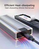 Inateck Hard Drive Enclosure for M.2 NVMe & SATA with USB 3.2 & 10GGbps Transmission, FE2025