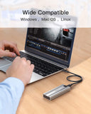 Inateck Hard Drive Enclosure for M.2 NVMe & SATA with USB 3.2 & 10GGbps Transmission, FE2025