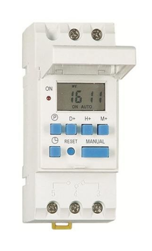 MALMBERGS Ditital timerswitch, Digitalt Kopplingsur med veckoprogram, 150 timer