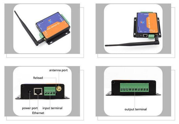 USR-WIFIIO-83, With RJ45 port, remote control by IOS/Android 8 channel WiFi relay