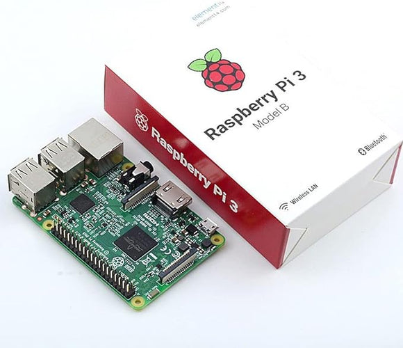 RASPBERRYPI3-MODB-1GB SBC, Quad Core 1.2GHz Broadcom BCM2837 64bit CPU, BCM43438 WiFi and Bluetooth Low Energy