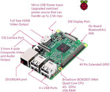 RASPBERRYPI3-MODB-1GB SBC, Quad Core 1.2GHz Broadcom BCM2837 64bit CPU, BCM43438 WiFi and Bluetooth Low Energy