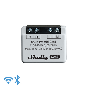 Shelly PM Mini Gen 3. WiFI effektmåler uden relæ (230VAC)