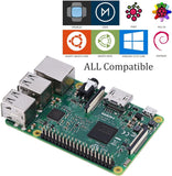 RASPBERRYPI3-MODB-1GB SBC, Quad Core 1.2GHz Broadcom BCM2837 64bit CPU, BCM43438 WiFi and Bluetooth Low Energy