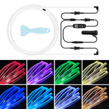 Cigarette Lighter Car Colorful RGB Foot LED Atmosphere Light 5m