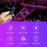 Cigarette Lighter Car Colorful RGB Foot LED Atmosphere Light 5m