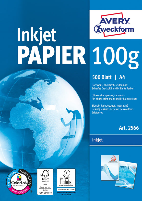 A4 Avery inkjet papir 100g (500)