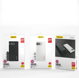 Dudao powerbank 10000 mAh 2x USB / USB Type C / micro USB 2 A with LED screen black (K9Pro-02)
