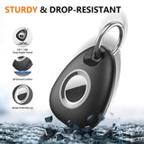 2 Stk. Waterproof Anti-drop Anti-lost Tracker Positioning TPU Protective Case for AirTag(Black)