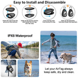2 Stk. Waterproof Anti-drop Anti-lost Tracker Positioning TPU Protective Case for AirTag(Black)