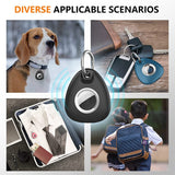 2 Stk. Waterproof Anti-drop Anti-lost Tracker Positioning TPU Protective Case for AirTag(Black)
