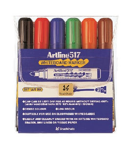 Whiteboard Marker Artline 517 6-sæt