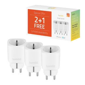 Hombli Smart Socket (EU), Promo Pack 2+1