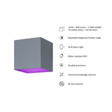 Smart Outdoor Wall Light V2, Grey