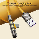 ROCK M3 Type-C / USB-C T-shape PD Fast Charging Data Cable, Length: 1m(Orange)