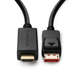 MicroConnect 4K DisplayPort 1.4 - HDMI 2.0 Cable 0.5m