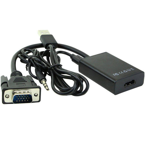 VGA to HDMI Converter With USB power and Audio (VGA M - HDMI A F)