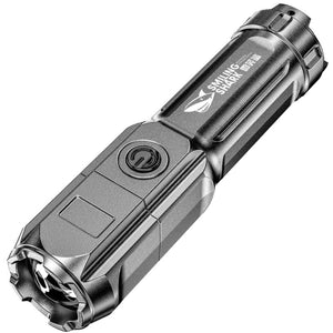 SMILING SHARK 622A Telescopic Focusing Three-gear Bright LED Flashlight