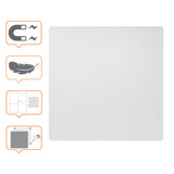 WB tavle magnetisk rammeløs stål 65x45cm