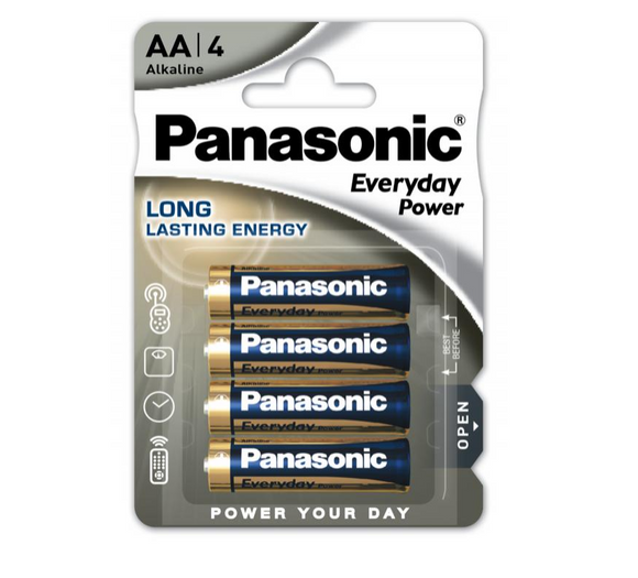 PANASONIC AA LR6EPS/4BP EVERYDAY POWER ALKALINE