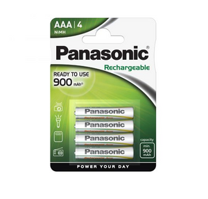 PANASONIC LR03 READY TO USE GENOPLADELIGT AAA BATTERI 900MAH, 4 STK BLISTER
