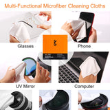 K&F CONCEPT SKU.1615 15x15cm Wrapped Microfiber Cleaning Cloths pr. stk.