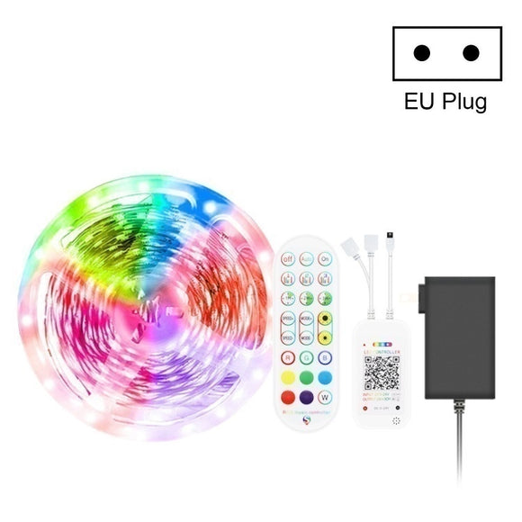 5M 300 LEDs Bluetooth Smart Music Light Waterproof 5050 RGB LED Light With 24-Keys Remote