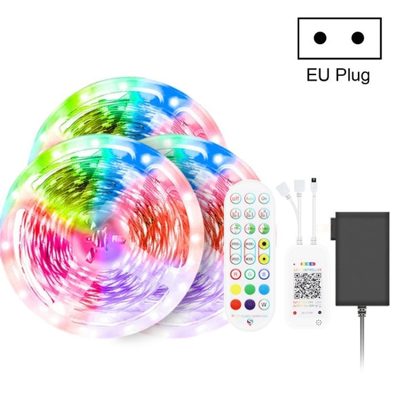 30M 540LEDs Bluetooth Smart Music Light Strip Waterproof 5050 RGB Color LED Light 24-Keys Remote