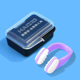 HAIZID 10 PCS Diving & Swimming Water Silicone Soft Nose Clip(Purple)