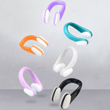 HAIZID 10 PCS Diving & Swimming Water Silicone Soft Nose Clip(Purple)