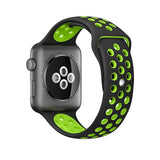 Apple Watch Series 6 & SE & 5 & 4 40mm / 3 & 2 & 1 38mm Fashionable Classical Silicone Sport Watchband