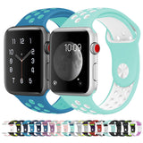 Apple Watch Series 6 & SE & 5 & 4 40mm / 3 & 2 & 1 38mm Fashionable Classical Silicone Sport Watchband