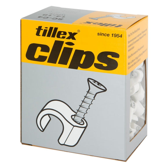 TILLEX Cable clips 4-6 mm, (1146) Nail: 1.4 x 20 mm, natural (Kabelclips)