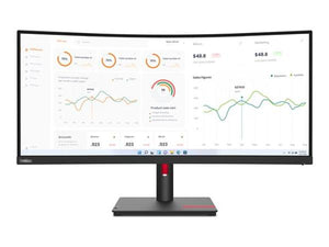 ThinkVision Monitor T34w-30 34" Curved UWQHD, USB-C Dock