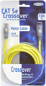 Belkin Cat5e Moulded UTP Crossover Cable Yellow 3 meter