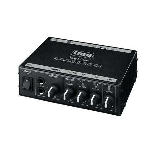 IMG StageLine 3-ch Stereo Line Mixer, MMX-30