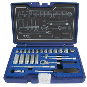 BaTo B-S1332 TOPNØGLESÆT, 24 pcs 1/4 SPLINELOCK Chrome Vanadium Steel
