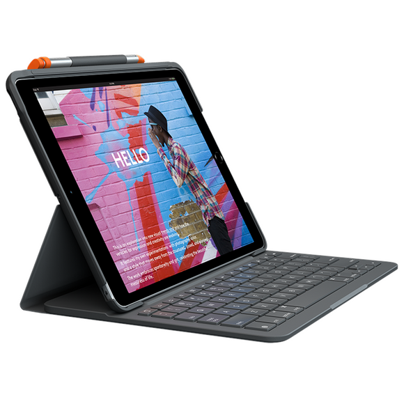 Logitech Slim Folio - tastatur og folio