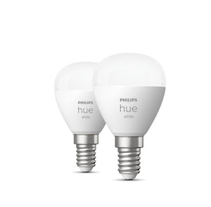 Philips Hue White P45 E14 Kronepære - 2-Pak