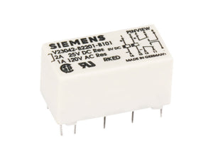 Relais Siemens V23042-B2205-B101 [181] sikring, rele, spoli 5VDC, kontakt 120VAC 1 Amp