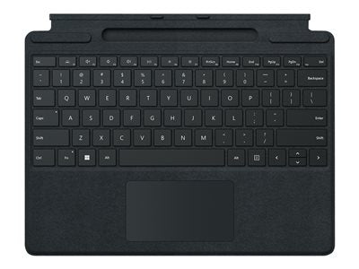 MS Surface Pro X, 8, 9 Keyboard, Black, Nordic