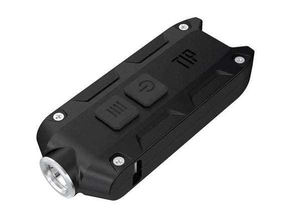 Nitecore TIP Black cree LED 360 Lumen, USB Rechargable Keychain Flashlight (lykt)