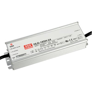 MeanWell Power Supply HLG-185H-24, Input: 100-240V, 50/60Hz, Output: +24V == 7,8A