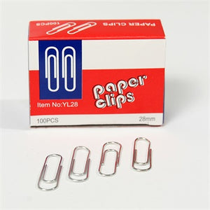 PAPER CLIP 33 MM BOX OF 100 PCS (YL33)